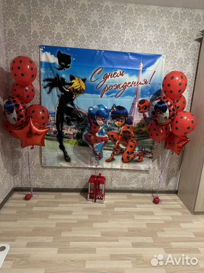 Банер леди баг 1,5 на 1,5