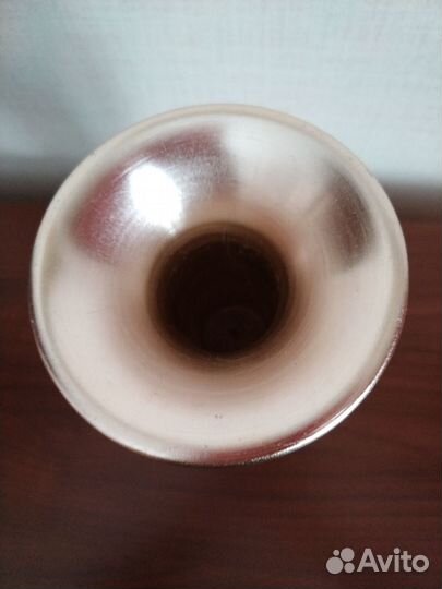 Ваза-кубок, стекло алюминий, СССР