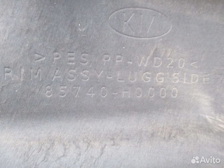 Обшивка багажника Kia RIO 4 седан