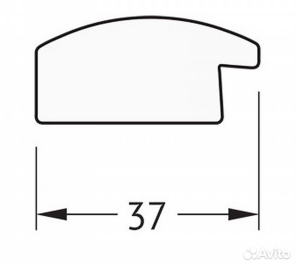 Зеркало Evoform Definite 140х50 BY 0715 в багетно