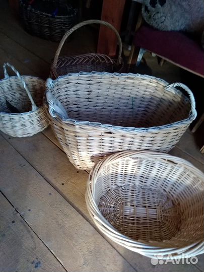 Корзина плетеная диаметр 67см, 73см