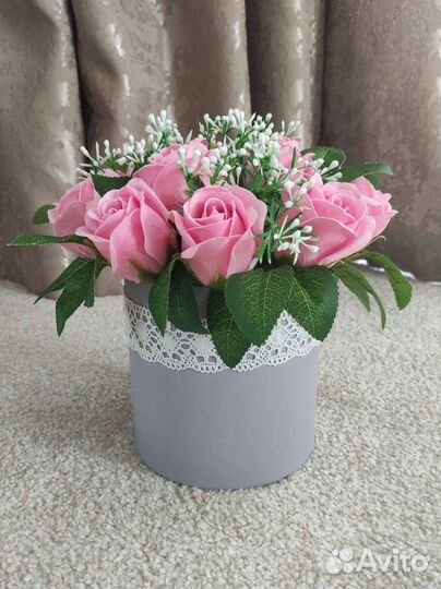 Букет из мыльных роз