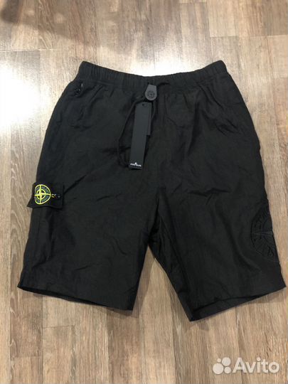 Шорты черные stone island nylon M