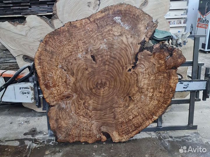 Спилы, слэбы из карагача капового