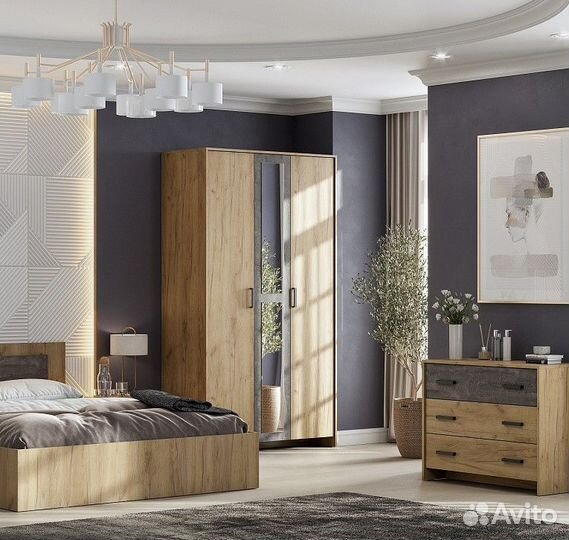 Шкаф трёхстворчатый Дуб золотой