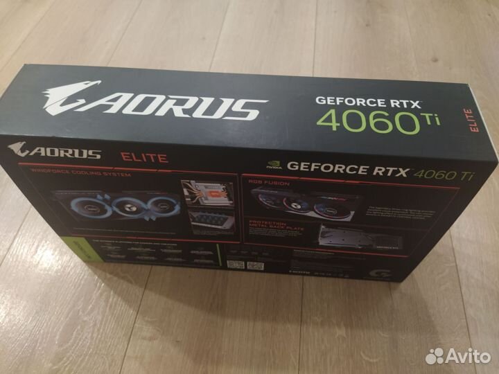 Видеокарта gigabyte rtx 4060Ti Aorus Elite 8GB