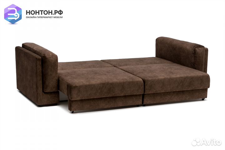 Диван еврокнижка Сорренто коричневый