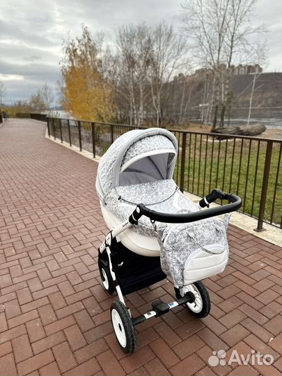 Коляска 3 в 1 verdi faster экокожа+текстиль