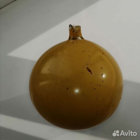 Елочные игрушки СССР шар с поросенком. Вишенки