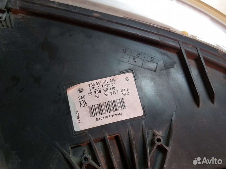 Фары на volkswagen passat б5+