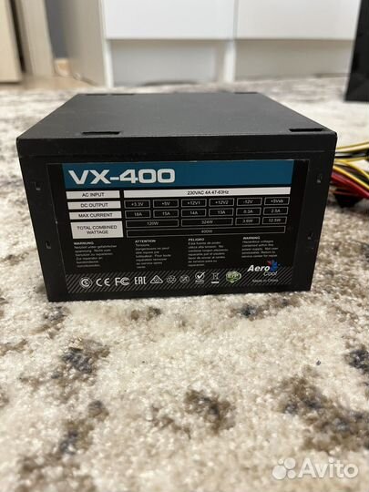 Блок питания aerocool vx-400