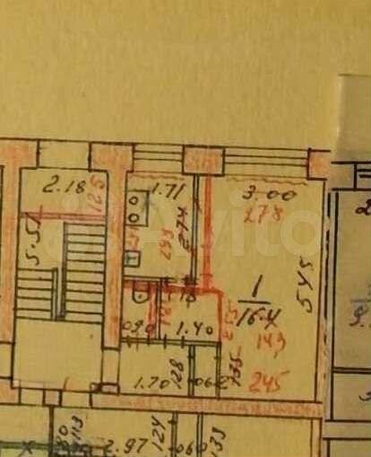 1-к. квартира, 25,5 м², 1/2 эт.