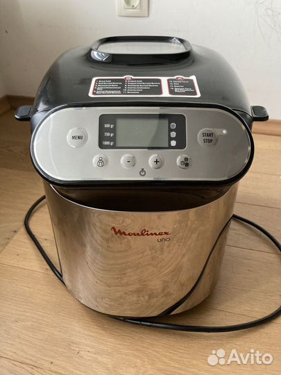 Хлебопечка moulinex UNO