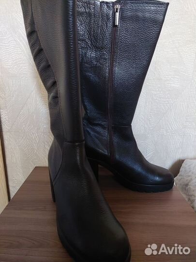 Сапоги деми,41р,новые,нат.кожа