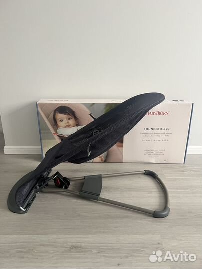 Шезлонг babybjorn air mesh антрацитовый