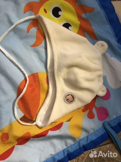 Комбинезон утепленный + шапочка+слипы