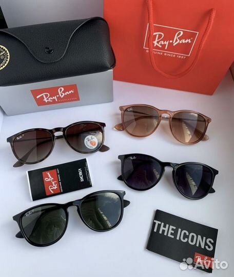 Очки ray ban erika прозрачные