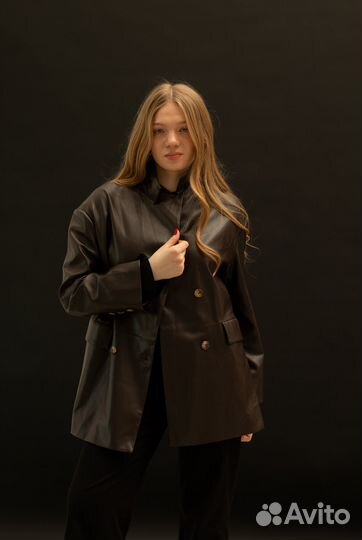 Куртка кожаная женская 44 (S/M)