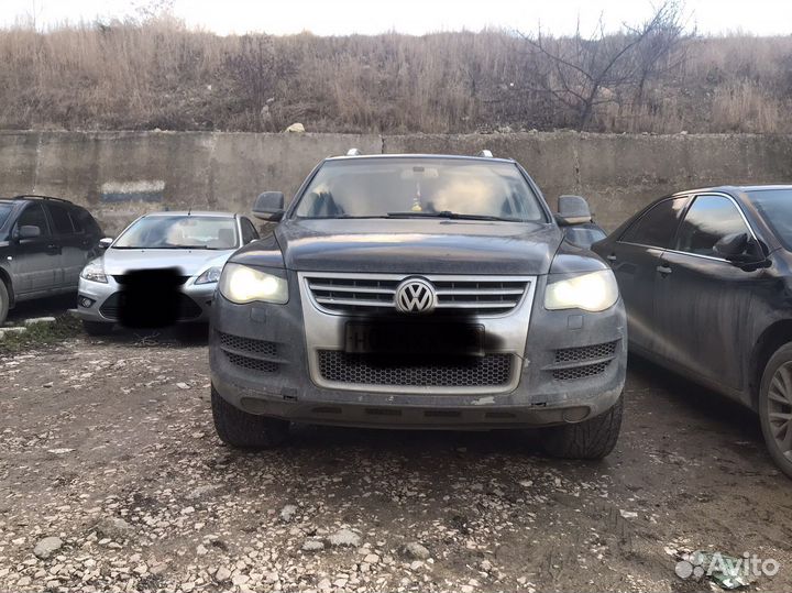 Передний бампер на volkswagen touareg 1 рестайлинг