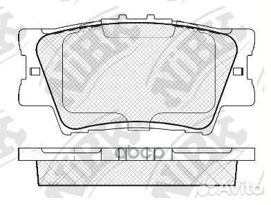 Колодки тормозные дисковые toyota camry 2.5 201