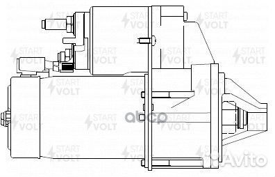 Стартер для а/м Mitsubishi Carisma (00) /Space