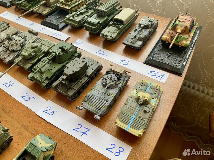 Танки и другая военная техника из разных серий