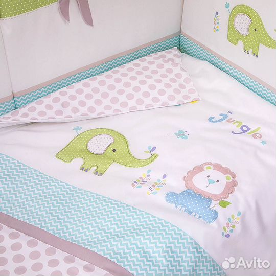 Комплект в кроватку Perina «Джунгли» 7 предметов