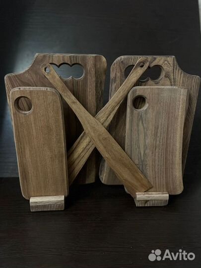 Набор разделочных досок из массива карагача (вяз)