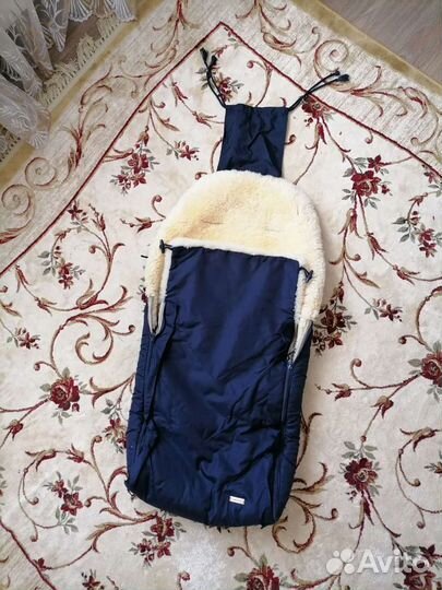 Зимний конверт в коляску mansita тоскана на овчине