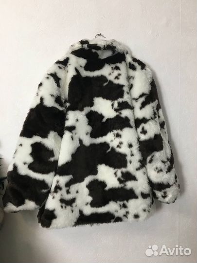Шуба принт коровы