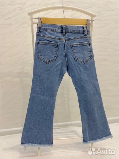 Джинсы-клёш для девочки zara kids