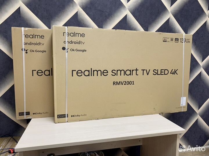 4K Realme SMART tv 55 (139см) Android sled 2023