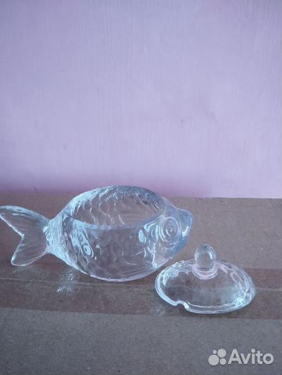 Хрустальная икорница