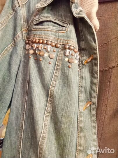 Джинсовый костюм женский 50