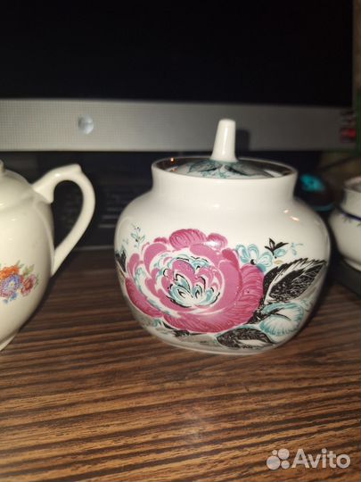 Сахарница фарфор СССР