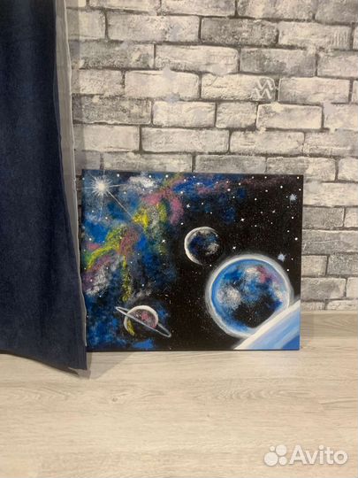 Картина акрилом на холсте