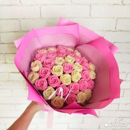 Букет из шоколадных роз, сладкий букет