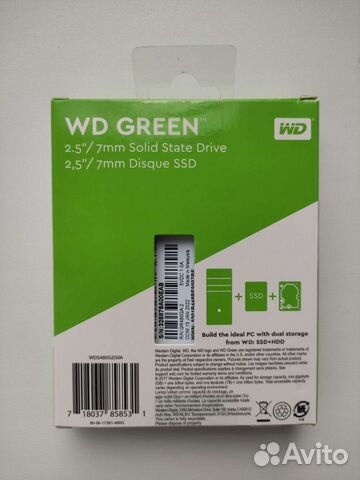 SSD диск WD Green 480 Gb объявление продам