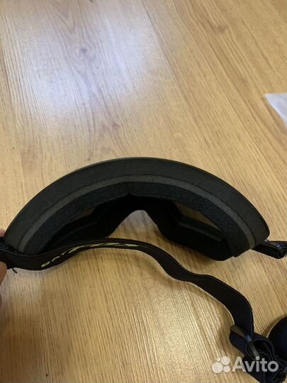 Горнолыжные очки маска Bat Fox чёрные,лыжи/борд