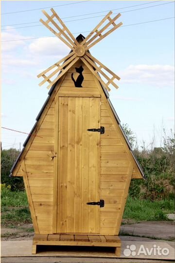 Уличный туалет деревянный JKT230