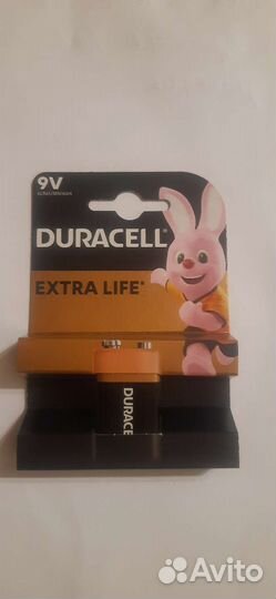 Батарейка Duracell 9V Крона