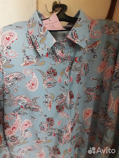 Платье-халат с длинным рукавом