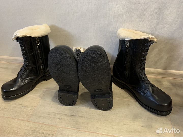 Сапоги хромовые на шнурках ввс СССР р.45, р.46