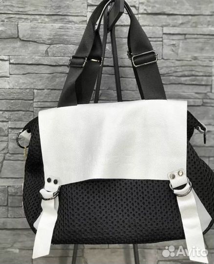 Сумка шоппер, вязаный нейлон