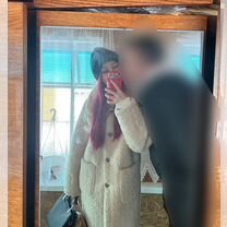 Шуба тедди чебурашка белая