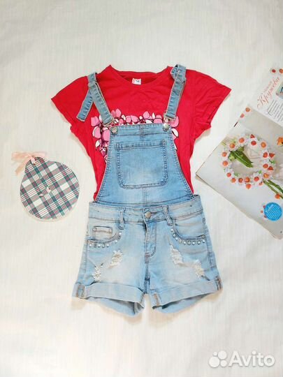 Одежда для девочки пакетом 140-146