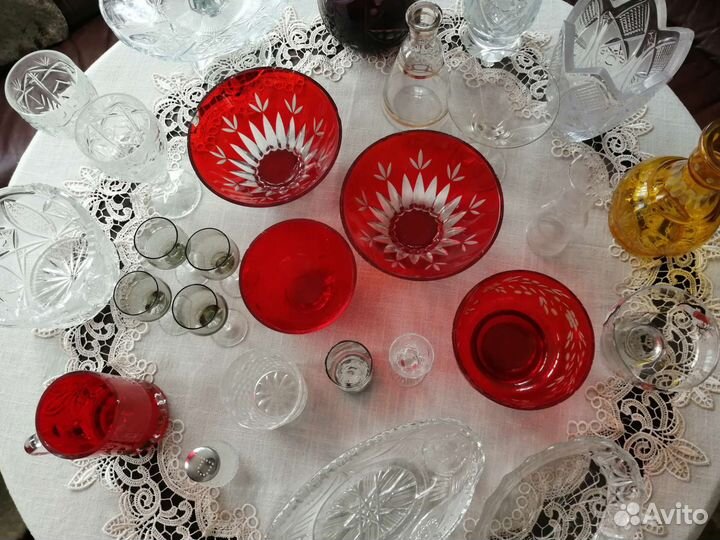 Хрусталь, цветное стекло СССР, пакетом