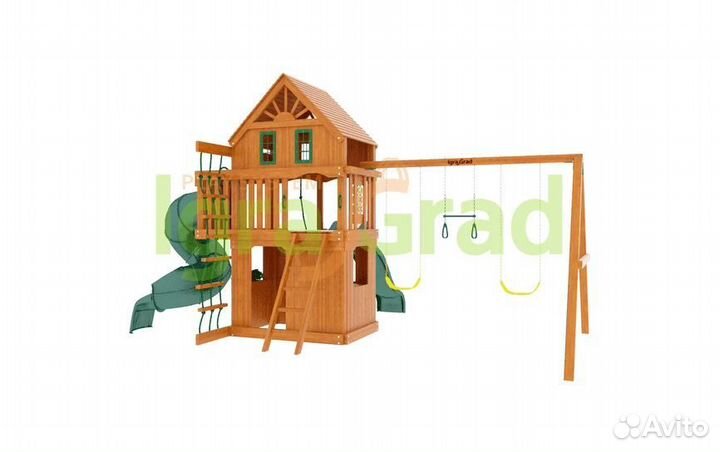 Детская площадка Шато 2 с трубой (Домик)