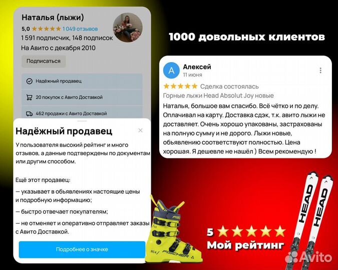 Горные лыжи Head Shape NX новые