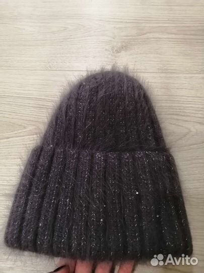 Комплект шапка снуд и варежки